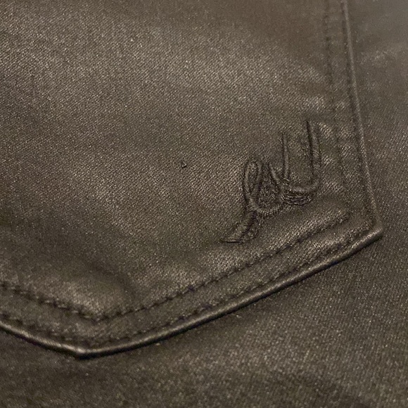 EXPRESS NWT Shiny Black Size 4 Mid Rise Ankle Legging MSRP $98 - Picture 12 of 13